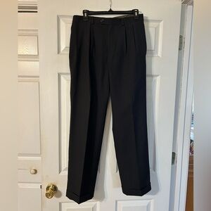 Ralph Lauren Black Dress Pants Classic Straight-Leg